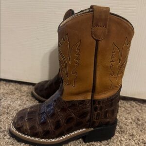 Brown and Tan Western Boots